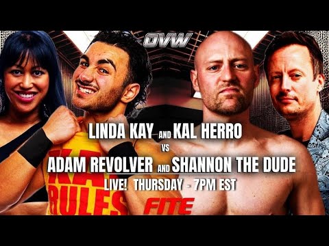 Kal Herro & Linda Kay vs. Adam Revolver & Shannon the Dude 10.05.2023 OVW tv