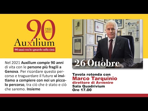26 ottobre 2021 - Marco Tarquinio: 90 anni di Auxilium, "La città che sperimo"