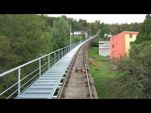 Standseilbahn Neuchâtel - Chaumont Bergfahrt 2021 - funiculaire funicular Suisse Switzerland