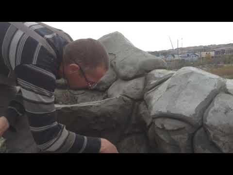 Водопад из Арт бетона, или как сделать камень.