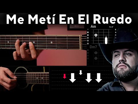 Me Metí En El Ruedo - Luis R Conriquez - GUITARRA Tutorial | Acordes