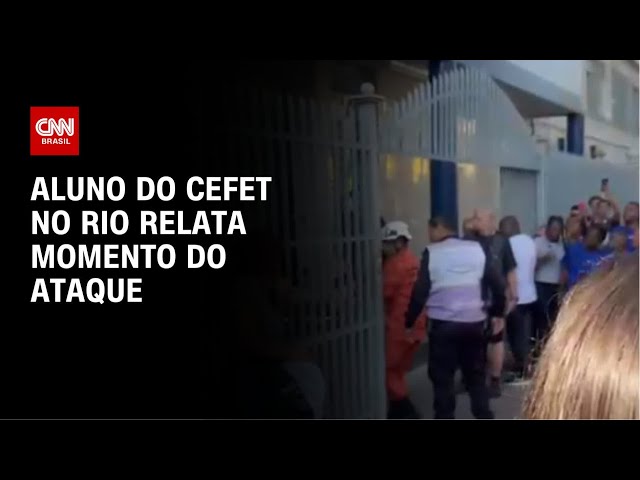 RJ: Aluno relata momento de ataque no Cefet Maracanã | AGORA CNN