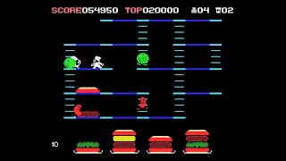 MSX Game: Burger Time (1986 Dempa)