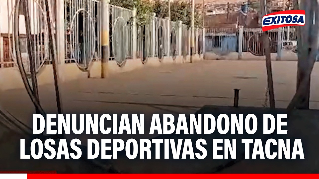🔴🔵 Denuncian falta de mantenimiento y seguridad en losas deportivas