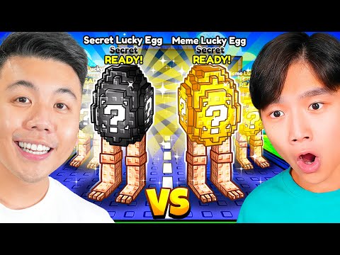 ADMIN Lucky Egg Race in PLANTS vs BRAINROTS!