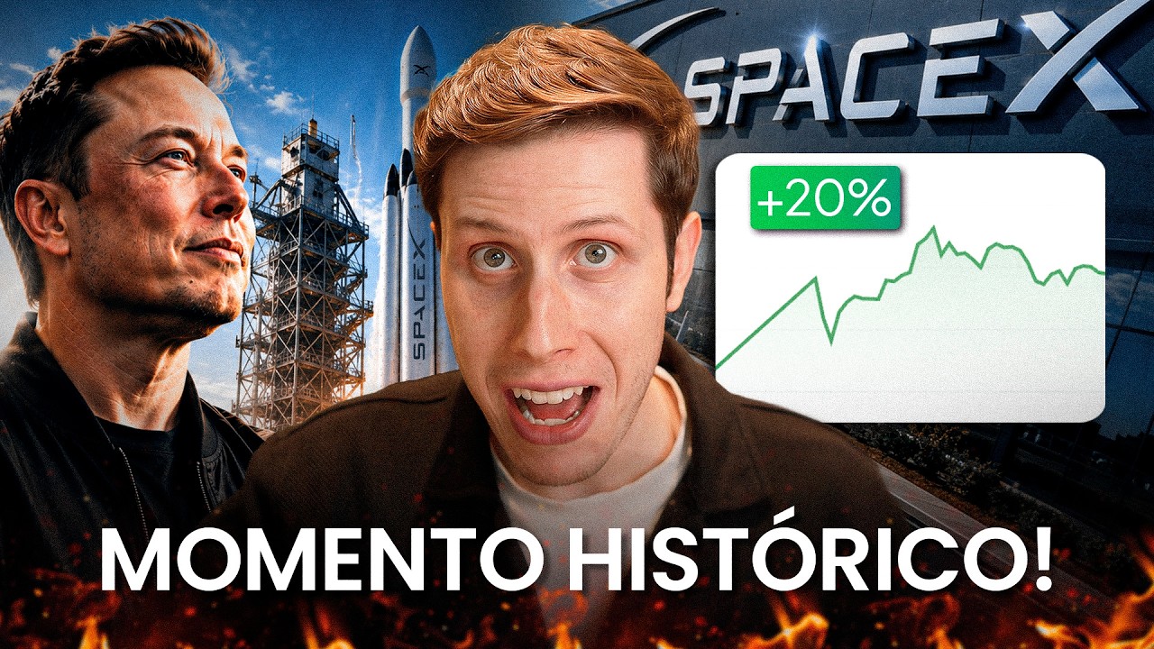 SpaceX bate U$2 Trilhões e alta de +20%, Bolsa volta a subir e muito mais…