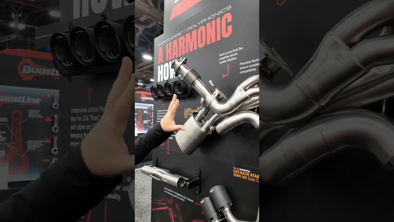 SEMA 2025: Borla Performance Industries Technology Wall | Patented Exhaust Tech | C8 Z06 System