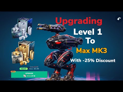 Upgrading a New Hellburner Level 1 to MK3 | Using a Discount War Robots Gameplay