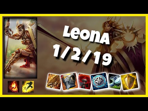 KOREAN Challenger Leona SUPPORT (1/2/19) vs NAUTILUS Gameplay Replay - Patch 10.20