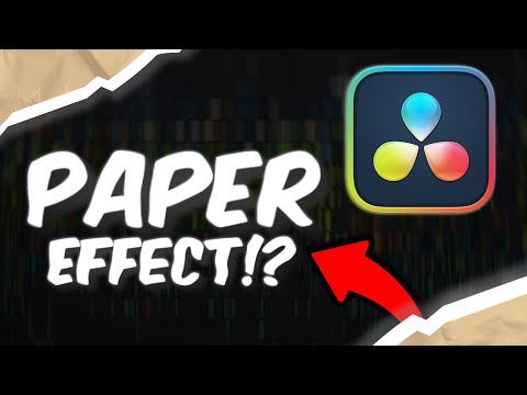 Edit Animated Text PAPER EFFECT in 40 seconds! (Davinci Resolve 19)