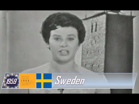 eurovision 1959 Sweden 🇸🇪 Brita Borg - Augustin