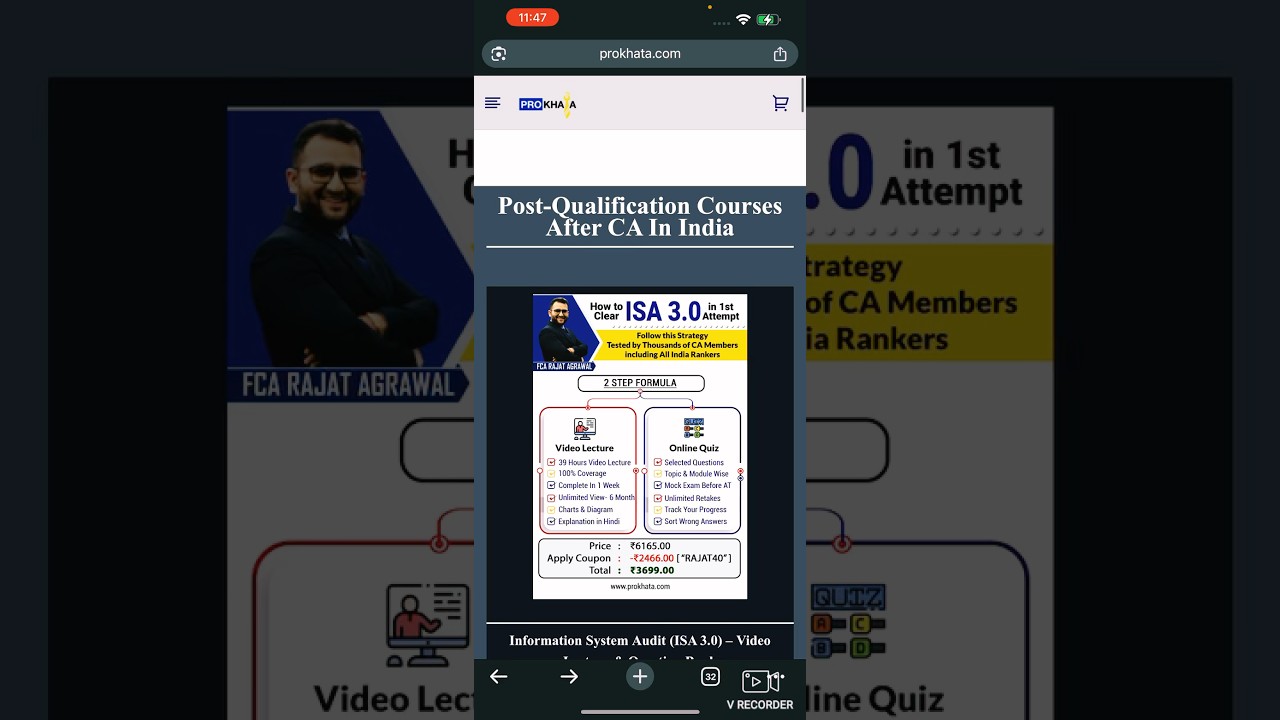 DISA Preparation with CA Rajat Agarwal on prokhata.com #disa  #disaexam