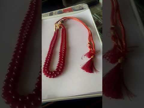 Red gemstone ruby stone, shape: oval