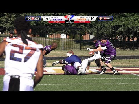 2018 A7FL Championship Baltimore Gators vs Baltimore Vikings - Football Highlights