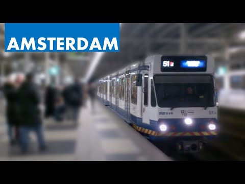 Amsterdam: Combino Trams, Metro M5 + S1/S2, ICE International