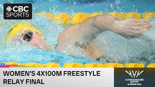 Women's 4x100m freestyle relay swimming final at Commonwealth Games in Glasgow