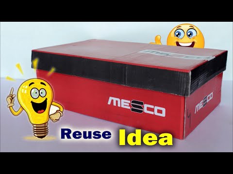 How to Reuse Waste Shoes Box || Best out of Waste Idea | Fish House making at home || DIY Room Decor