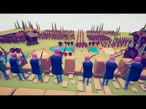 CAN 500x SOLDIER SIEGE ENEMY CASTLE? - Totally Accurate Battle Simulator TABS