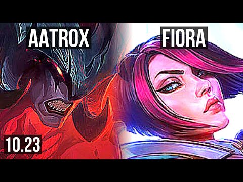 AATROX vs FIORA (TOP) | 7 solo kills, 700+ games, Godlike | KR Diamond | v10.23