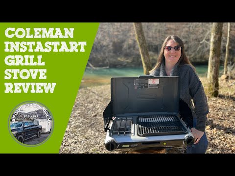 Coleman InstaStart Grill Stove Review with Cupcake