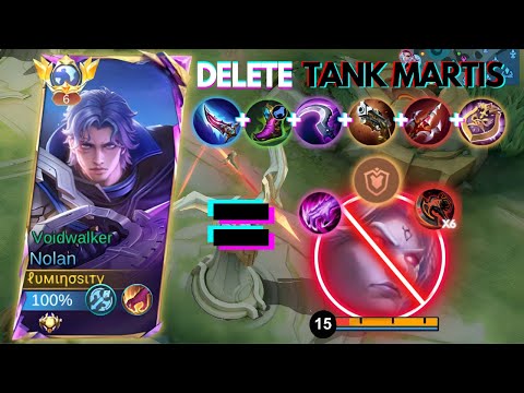 INTENSE MATCH VS PRO MARTIS! ONE HIT EVEN TANK BUILD WITH THIS BEST BUILD ON NOLAN 2024 | MLBB