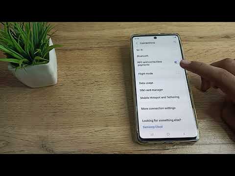How to on Flight Mode in Samsung galaxy M53 5G phone, airplane mode setting