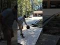 I decided to Install pea gravel with rock glue next to my driveway!