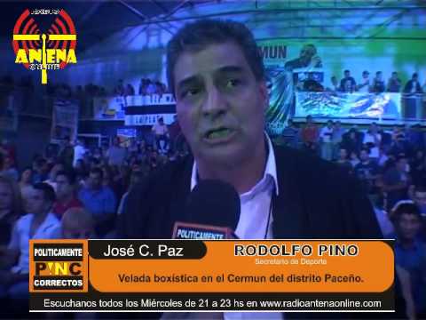 RODOLFO PINO EN VELADA BOXISTICA  EN JOSE C. PAZ