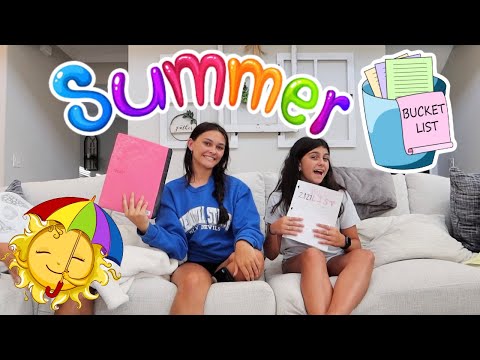 OUR SUMMER BUCKET LIST 2021! EMMA AND ELLIE