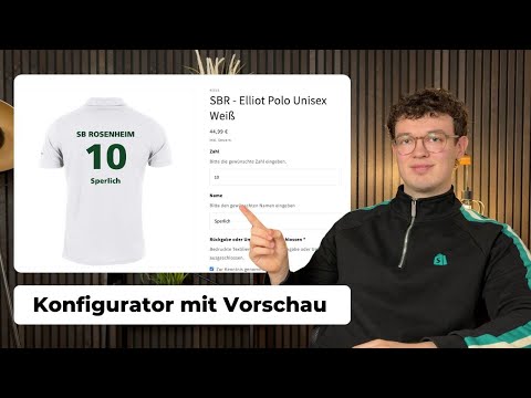 Shopify Produktkonfigurator - Beispiel mit Visionz Easy Product Options