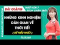 Những kinh nghiệm dân gian về thời tiết Ngữ văn lớp 7 Chân trời sáng tạo