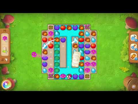 Gardenscapes level 73 No Boosters - 18 Moves 🌱 Gameplay Walkthrough Playrix
