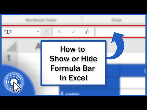 How to Show or Hide the Formula Bar in Excel (Quick and Easy)