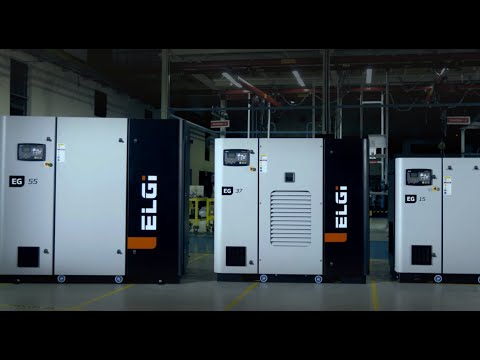 90 to 160 kW EG Series Screw Compressors