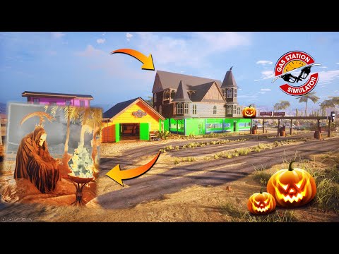 Halloween horror House in Gas Station Simulator. #14 In Hindi