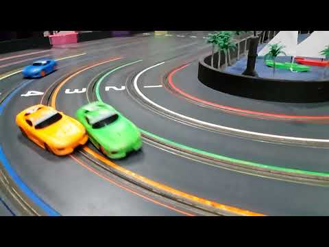 Absolute CARNAGE! (Slot Cars in Slow Motion)
