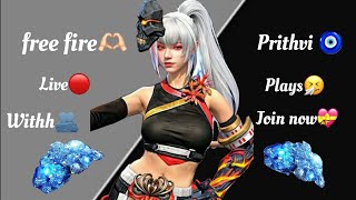 free fire live with prithvi plays🎀❤️
