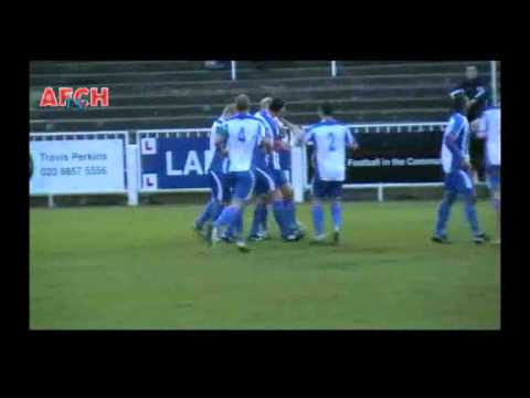 Cray Wanderers 1 AFC Hornchurch 2 (16 Jan 11) - Second Hunt goal