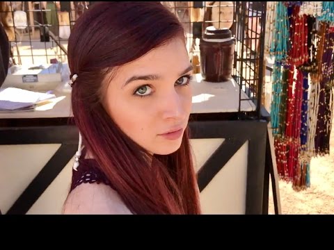 Arizona Renaissance Festival 2017: Zoey Kush getting a leather hair braid!