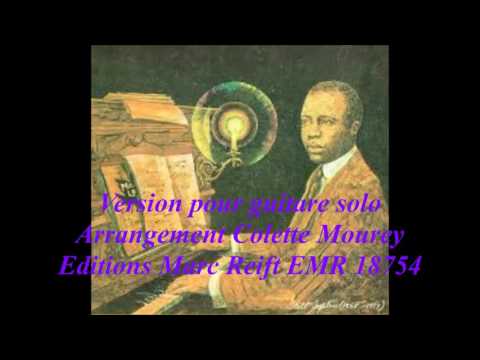 The Entertainer Scott Joplin version pour guitare solo Colette Mourey Editions Marc Reift EMR 18754
