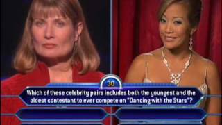 Carrie Ann Inaba asks a Millionaire question week of March 29