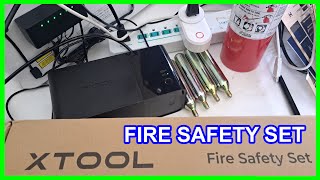 XTool Fire Safety Set for enclosed laser cutters engravers machines Test & Review