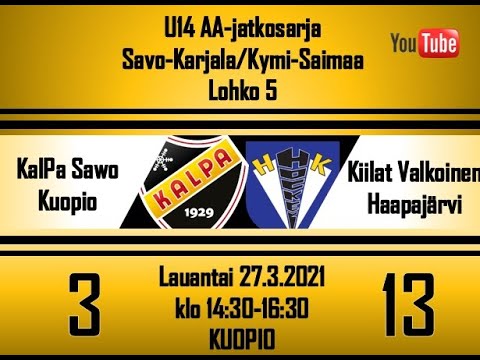 KalPa Sawo - Kiilat Valkoinen U14 AA Tulos 3 -13