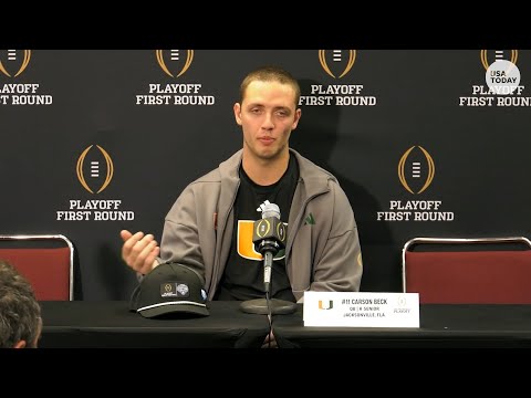Miami vs. Texas A&M reaction: Hurricanes' Carson Beck, Rueben Bain Jr. postgame press conference