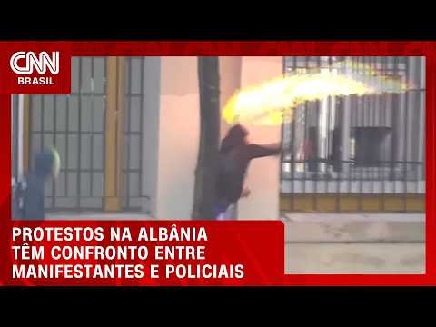 Albânia registra protestos violentos, com confronto entre manifestantes e policiais | CNN AGORA