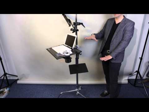 Walimex pro Lampenstativ C-Stand 320 cm mit verstellbarem Stativbein - by www.enjoyyourcamera.com