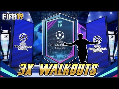 3x WALKOUTS UCL ROAD TO THE FINAL PROMO PACKS! | FIFA 19 Ultimate Team UCL Pack Opening