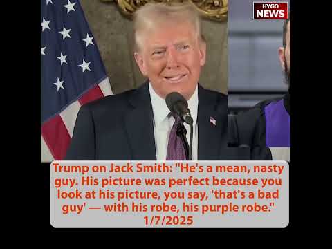 Trump on vote be FULLY counted by 10PM; Jack Smith is a mean, nasty guy; pardoning J6 defendants