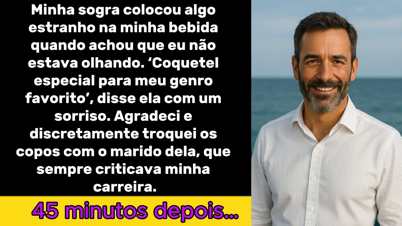 "Minha sogra dopou minha bebida no jantar — troquei os copos com o marido dela e então..."