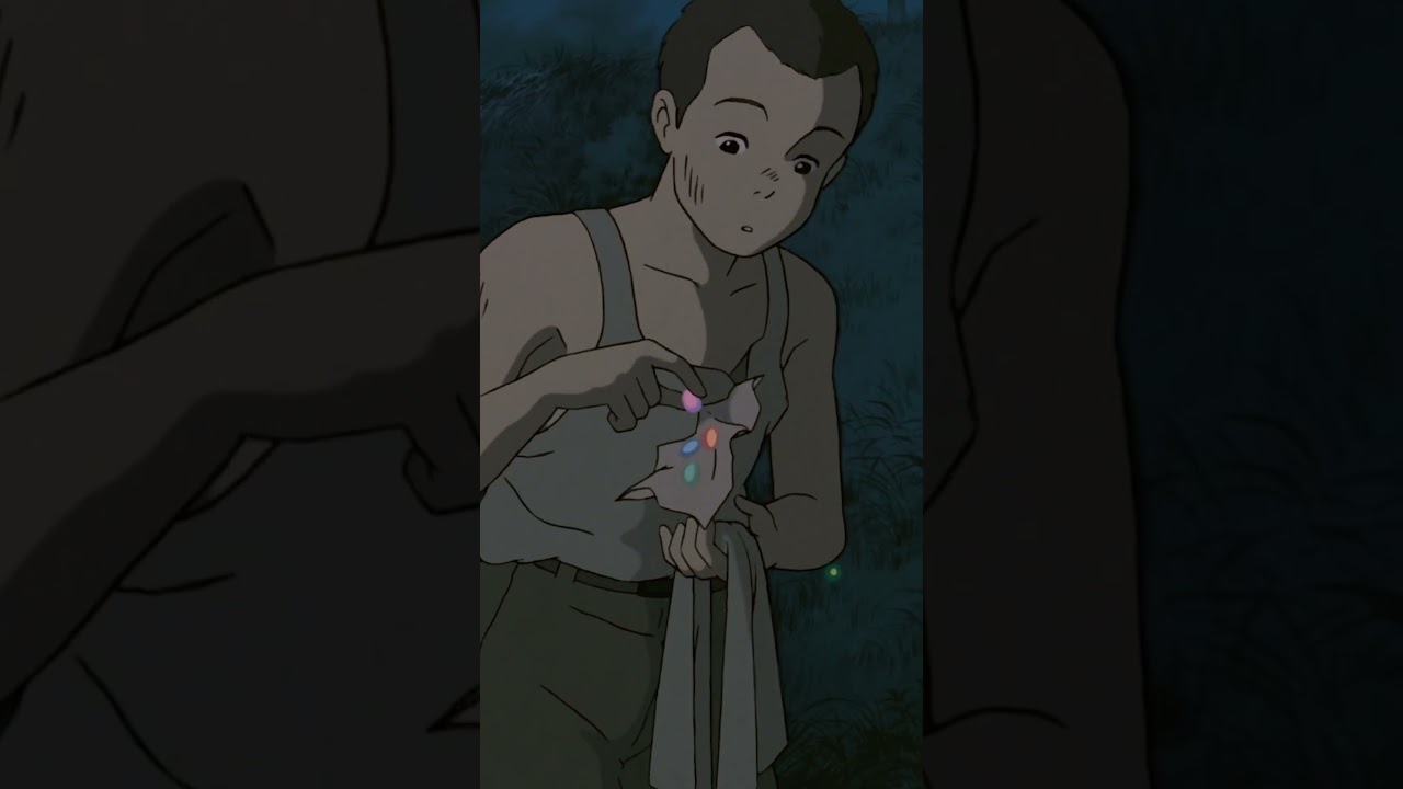 Setsuko eats fruit drops. [Subtitled]